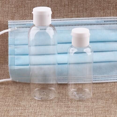 6 pcs Plastic Bottles Clear Plastic Travel Size Bottles alcohol spray bottle bottle sterilizer Reusable Eco Friendly-BPA-free