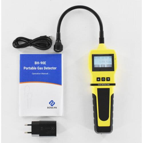 Digital industrial Combustible Gas LPG/CH4/Natural/coal BH-90E Gas Analyzer leak detector 0-10000ppm USB rechargeable