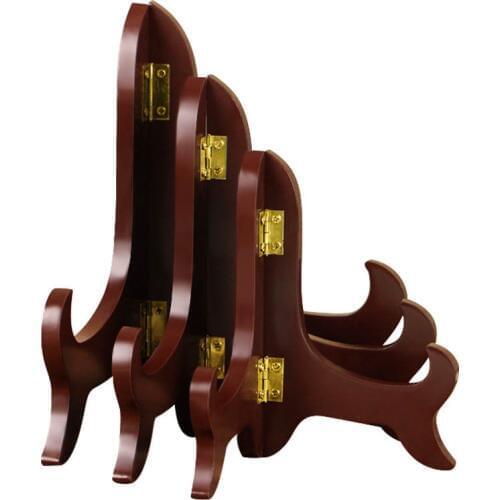 Wooden Storage Bracket Plate Holder Multifunction Universal High End Display Stand 5/6/7/8 Inch Photo Decorating Base Home Decor