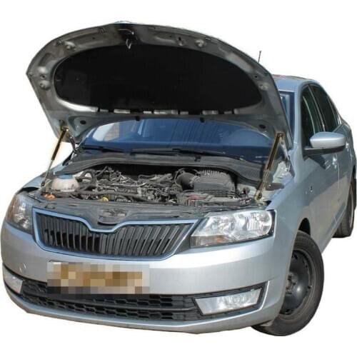 For Skoda Rapid 2012-2020 Front Bonnet Hood Modify Gas Struts Carbon Fiber Spring Damper Lift Support Absorber