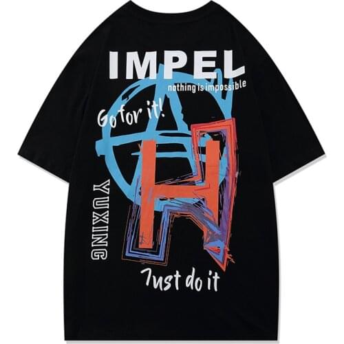 Summer T-shirt Men Women Harajuku Loose Fit T Shirts Hip Hop Tees Fashion Clothes Man Graphic Printed Tees Tshirt Drop Shipping