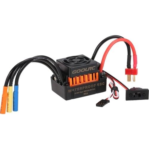 GoolRC Waterproof 60A Brushless ESC Electric Speed Controller with 5.8V/3A BEC for 1/10 RC Car