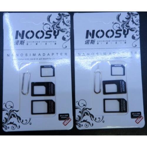 Hoqueen 1000sets 4 in 1 Nano Sim Card Adapters+Micro Sim+Stander Sim Card SIM Card & Tools For iPhone For Samsung For xiaomi