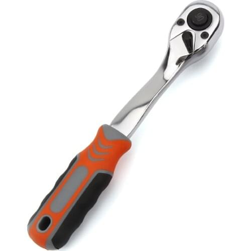 90 Teeth 1/4" 3/8" 1/2" 1Pcs High Torque Crv Ratchet Wrench for Socket Quick Release Professional Hand Tools