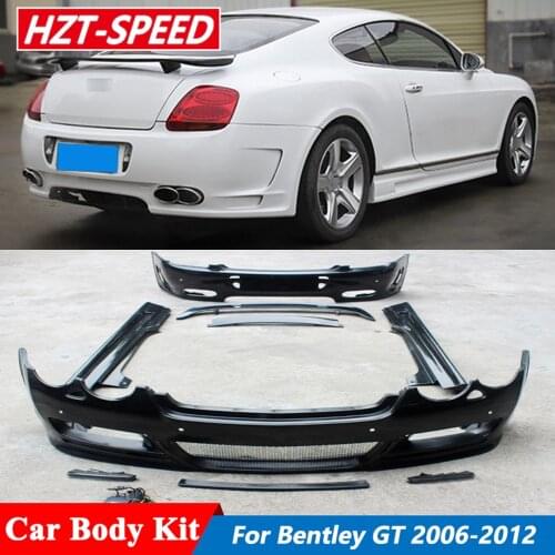 HM Style Car Body Modification Kit Unpainted ABS Material Front and Rear Bumper Side Skirts For Bentley Continental GT 2006-2012