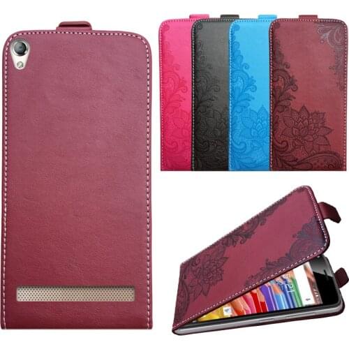 3D Stereo Embossing lace flower butterfly flip up and down leather phone bag cover case for DEXP Ixion MS350 Rock Plus