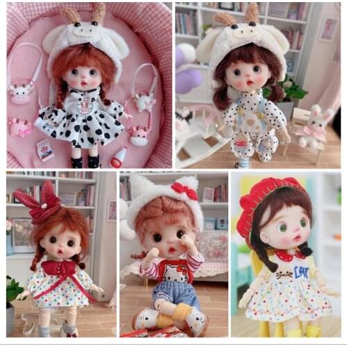 DIY customization OB11 doll 1/8 BJD dolls with polymer clay head
