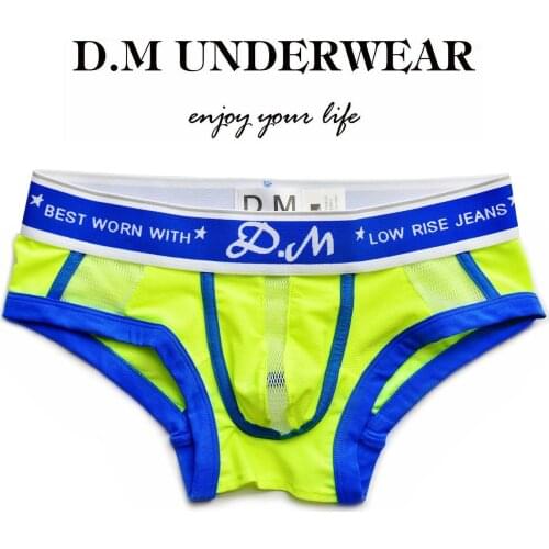 Mens Low Waist Sexy Briefs Mens Comfortable Breathable Underwear 5 Colors Optional Mens Hollow Underwear