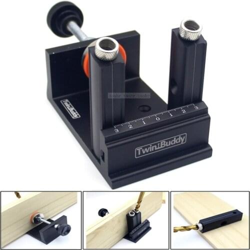 15 Degree Oblique Hole Drill Locator Drill Bits Adjustable Punch locator tools Guide Clamp Set Woodworking DIY Tools