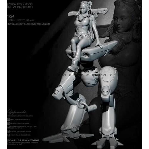 1/24 Resin model kits DIY figure Beauty robot toy self-assembled TD-2865