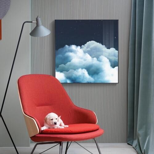 Nordic Blue Sky Canvas Painting Posters and Print Modern Landscape Wall Art clouds Pictures For Living Room Bedroom home deco