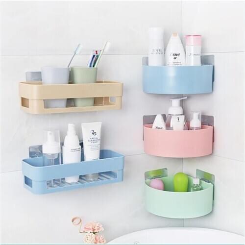 Bathroom Kitchen Storage Shelf Kitchen Wall Hang Drain Bathroom Organizer Rectangle Semicircle Bathroom Organize Cocina