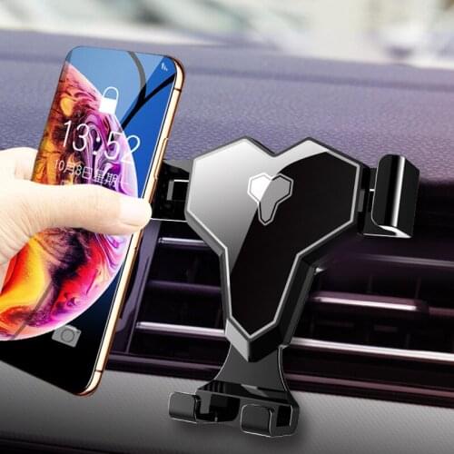New Creative Car Mobile Phone Bracket Automobile Air Outlet Gravity Bracket Mobile Phone Navigation Bracket Universal