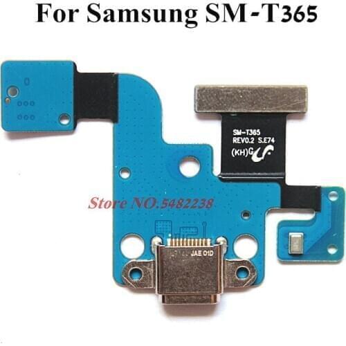 Original USB Charging Dock Port Flex cable For Samsung T365 SM-T365 Charger plug board With Microphone Connector Replacemen part