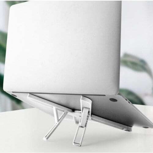Laptop Stand Strong Bearing Capacity Good Hardness Foldable Desk Steady Laptop Holding Stand for Office
