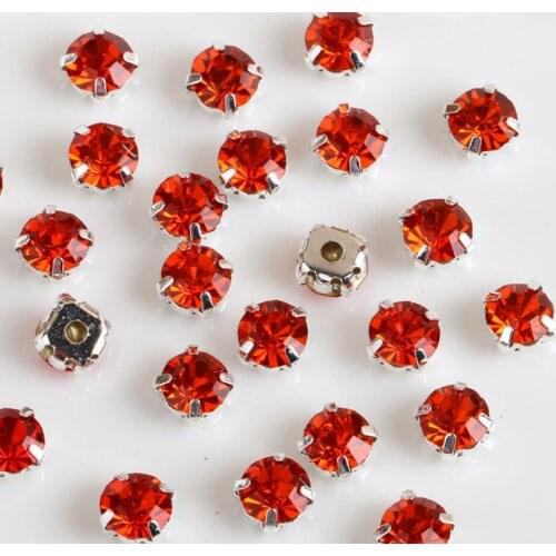 MHS.SUN 4MM-8MM Hyacinth Color DIY Single Setting Claw Crystal Rhinestones Sew-On Flatback Glass Rhinestone For Wedding Decor