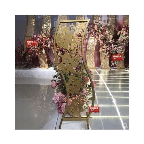 Wedding props, iron art, carvings, road leading, wedding stage channel, decoration, flower stand, T stage, road leading frame