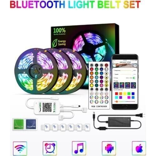 Led light strip bluetooth light strip 5050 music light strip APP smart 5050 light strip epoxy waterproof 1-5-150