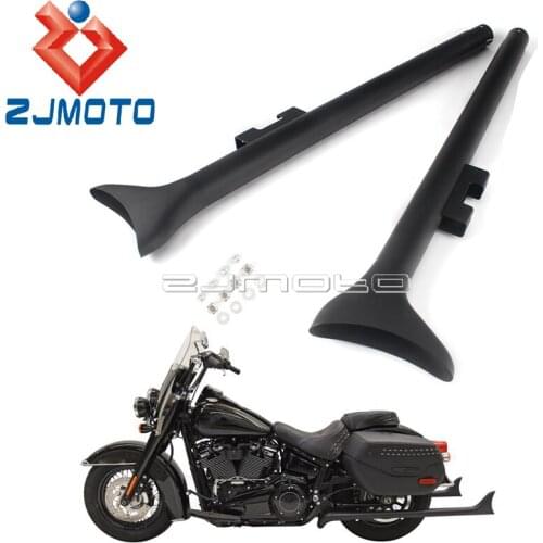 Retro Black Fishtail 33'' Length Slip on Exhaust Muffler For Harley Touring FLHT FLHX FLTR FLHR 1995-2016 Exhaust Silencer