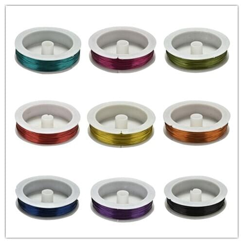 40m Rolling Iron Craft Wire 0.5mm Spool Soft DIY String Jewelry Craft Metal Wire for DIY Decorative Flowers Wreaths Package