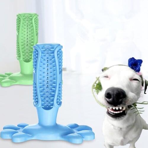 Bite Resistant Dog Toothbrush Pet Molar Tooth Cleaning Brushing Stick Dog Toy Dog Chew Toys Doggy Puppy Dental Care Pet Supplies