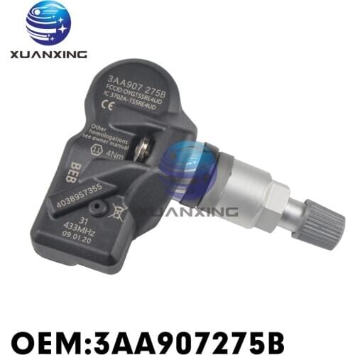 3AA907275B Tire Pressure Sensor Monitoring System TPMS 433MHz For VW Tiguan CC 16-17