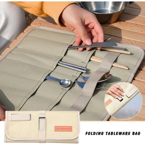 40# 2021 NEW Portable Outdoor Organizer Supplies 600D Hanging Outdoor Camping Picnic Storage Bag Rectangle Tableware Storage Bag