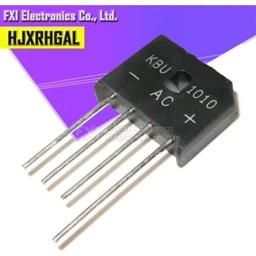 10PCS KBU1010 KBU-1010 10A 1000V diode bridge rect new original