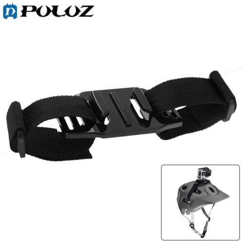 PULUZ For Go Pro Accessories Adjustable Helmet Strap Mount For GoPro HERO9 Black/HERO8 Black/7/6/5/5 Session /4 Session/4/3+/2/1