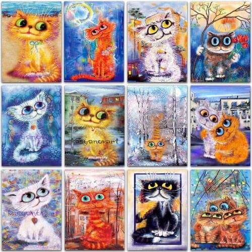 Diamand 5D DIY Diamond Painting animal cat Full Square&Round Diamond embroidery Cross stitch Diamond mosaic paint home decor art