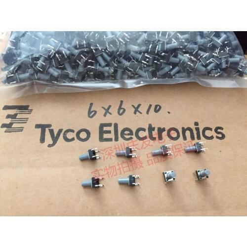 American TYCO Tyco 6*6*9.5 Tact Switch Micro Switch Vertical Button Push 4