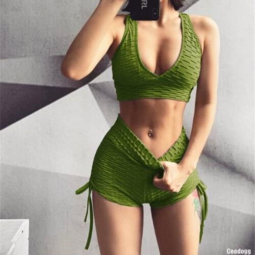 2 piece Seamless Gym Set Yoga Pants Clothing Sports Bra Leggings Workout Shorts Sportswear Fitness Ensemble Sport Wear Women set