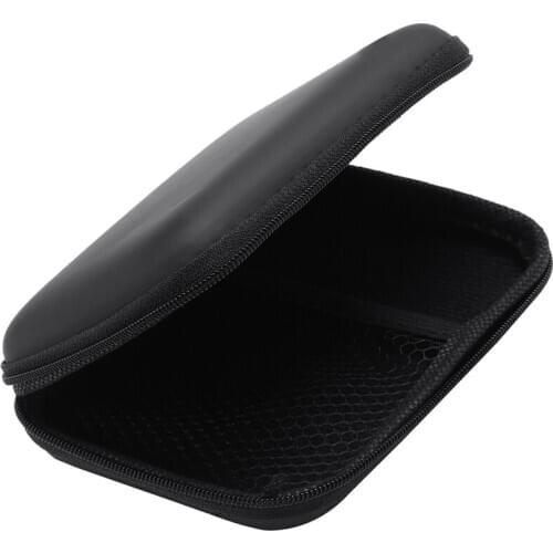 Portable Hard Disk Drive Shockproof Zipper Cover Bag Case 2.5inch HDD Bag Hardcase Black