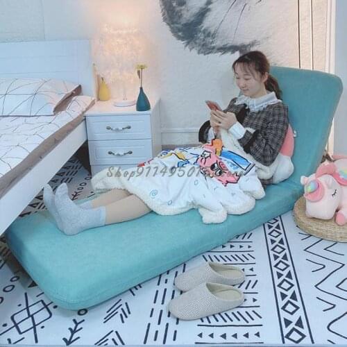 Lazy Sofa Tatami Single Bed Foldable Sitting And Sleeping Balcony Bedroom On The Ground Small Sofa Backrest Recliner