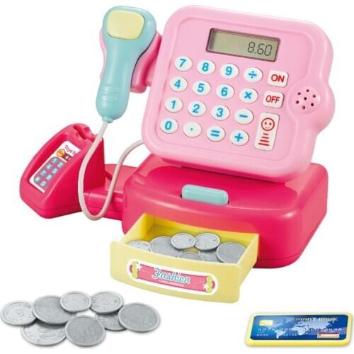 Electronic Children Pretend Play Simulation Supermarket Cash Register Game Toy Pretend Play Supermarket Cash Register Game Toy