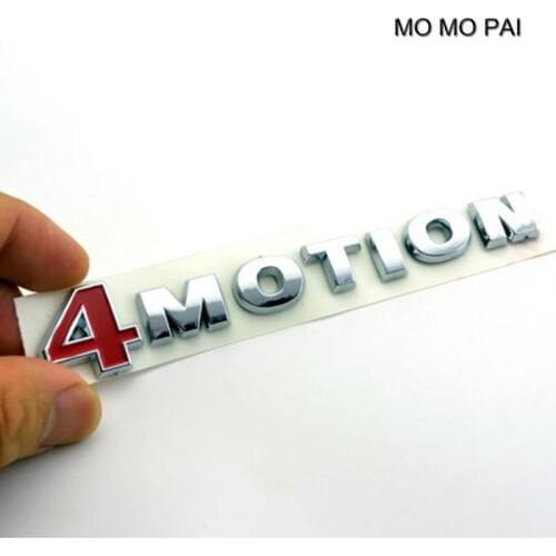 Hot 4 MOTION Car Rear Emblem FIT For VW PASSAT Touareg GOLF Polo CC Car Boot Badge