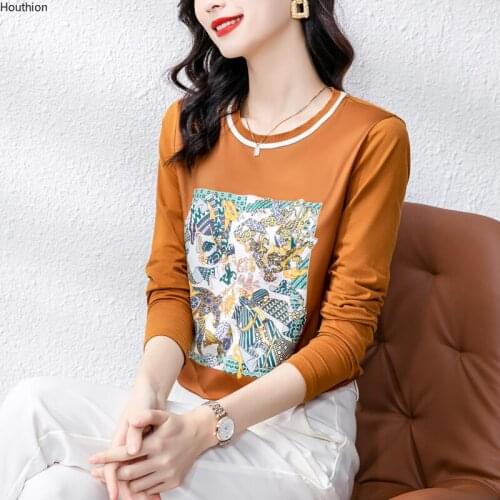 Женские футболки с длинным рукавом Houthion China At AliExpress