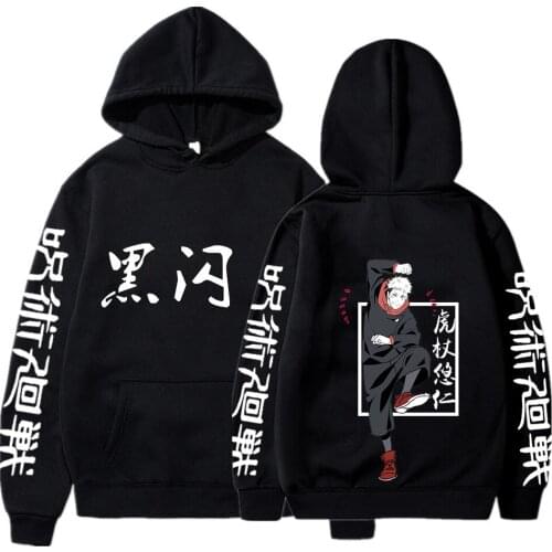 Jujutsu Kaisen Itadori Yuji Long-sleeved Top Hip-hop Handsome Street Cool Hoodie Sweatshirt