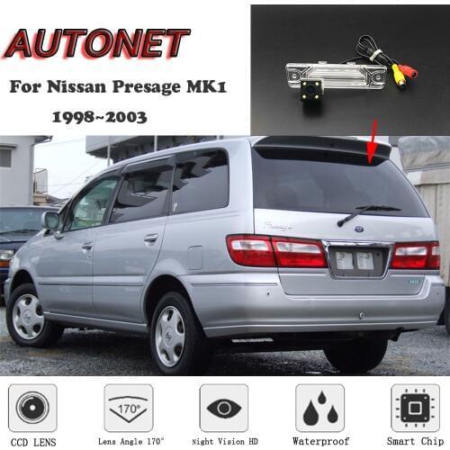 AUTONET HD Night Vision Backup Rear View camera For Nissan Presage MK1 1998~2003 CCD/license plate Camera or Bracket