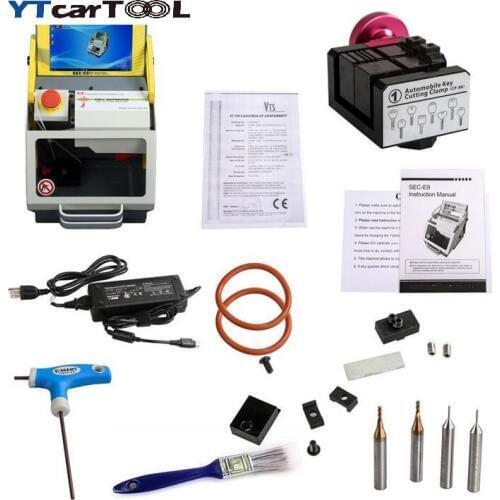 Key cutting machine SEC-E9 portable smart duplicate car key cutting machine SEC E9 Work Car Truck Motorcycle