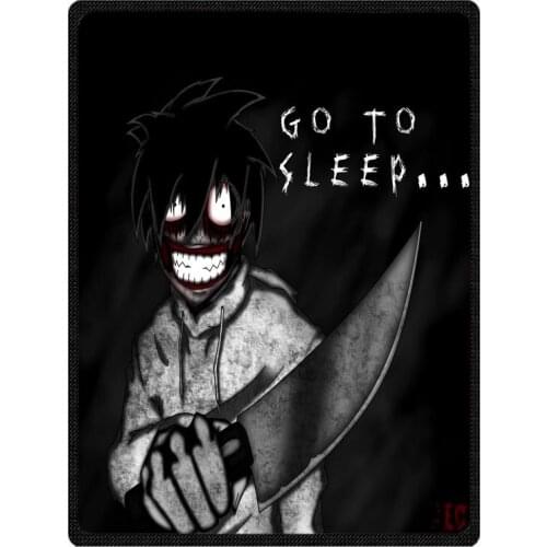 Jeff The Killer Coral Fleece Blankets Couch Quilt Bed Cover Custom Travel Blanket Bedclothes For Youth Child