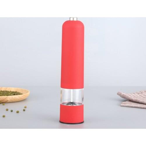 Pepper Mill Salt Mill Electric With Light Adjustable White Spice Mill Ceramic Grinder Salt And Pepper Mill Good Airtightness