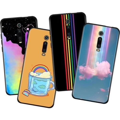 Fashion Rainbow Art For Xiaomi Redmi 9i 9T 9A 9C 9 8A 8 GO 7 7A S2 Y2 6 6A 5 5A 4X Prime Pro Plus Black Phone Case