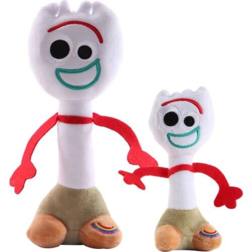 Disney Forky Soft Plush Toy Story 15/25cm Pixar Kawaii Plushie Doll ChildrenS Toys Keychain For Backpacks Anime Birthday Gifts