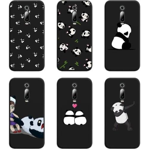 Cute Cartoon panda Phone Case For Redmi 9A 9 8A 7 6 6A Note 9 8 8T Pro Max K20 K30 Pro
