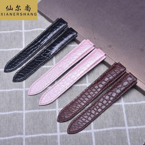 Luxury Alligator Watchbands Genuine Leather Belt Custom BALLON BLEU DE Strap 14MM 16MM 18MM 20MM 22MM Crocodile Skin Watch Band
