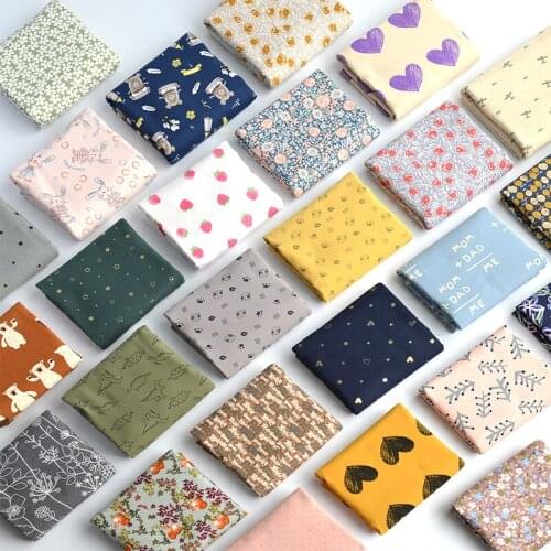 2021 Autumn Winter Brushed Cotton Fabric By The Meter For Sewing Children Clothes Dress Shirt Patchwork Needlework DIY Material