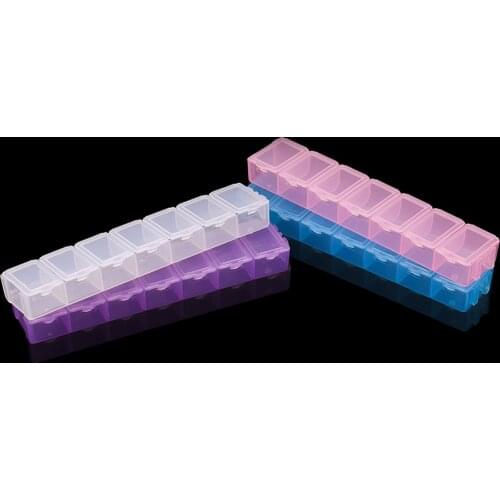 7 Grids 13.2 cm Holder Case Craft Plastic Jewelry Box Organizer Storage Case For Beads Jewelry Container Box Case Container