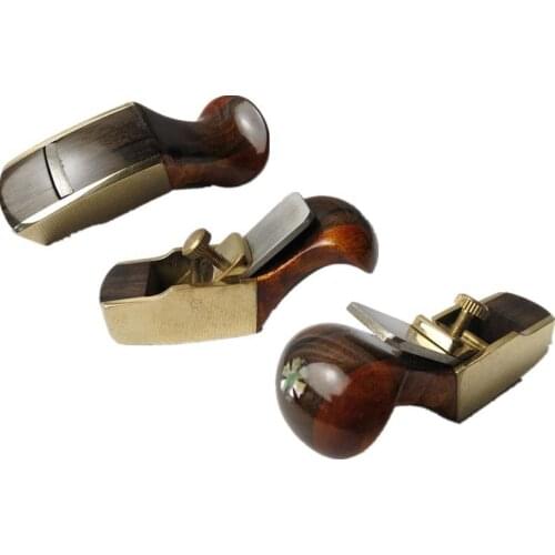 1pcs flat/convex bottom brass wrap blackwood planes 1 7/8" woodworking plane #8665