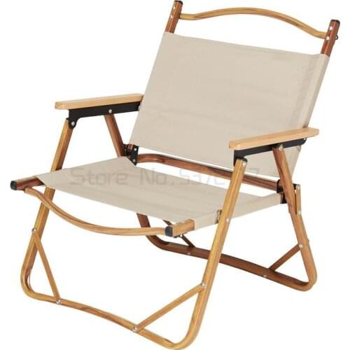 Portable outdoor folding chair camping Kermit chair backrest aluminum alloy chair fishing stool